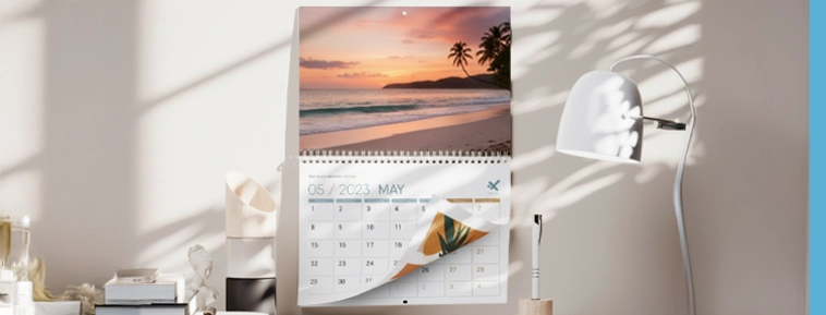 Sieniniai kalendoriai su vidurio spirale